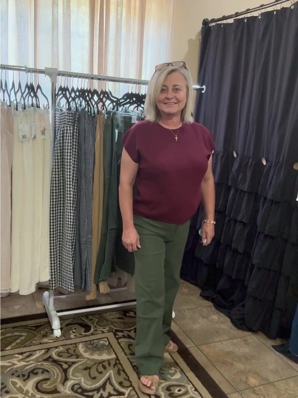 The Olive You Forever High-Rise Wide-Leg Jeans - Dark Olive